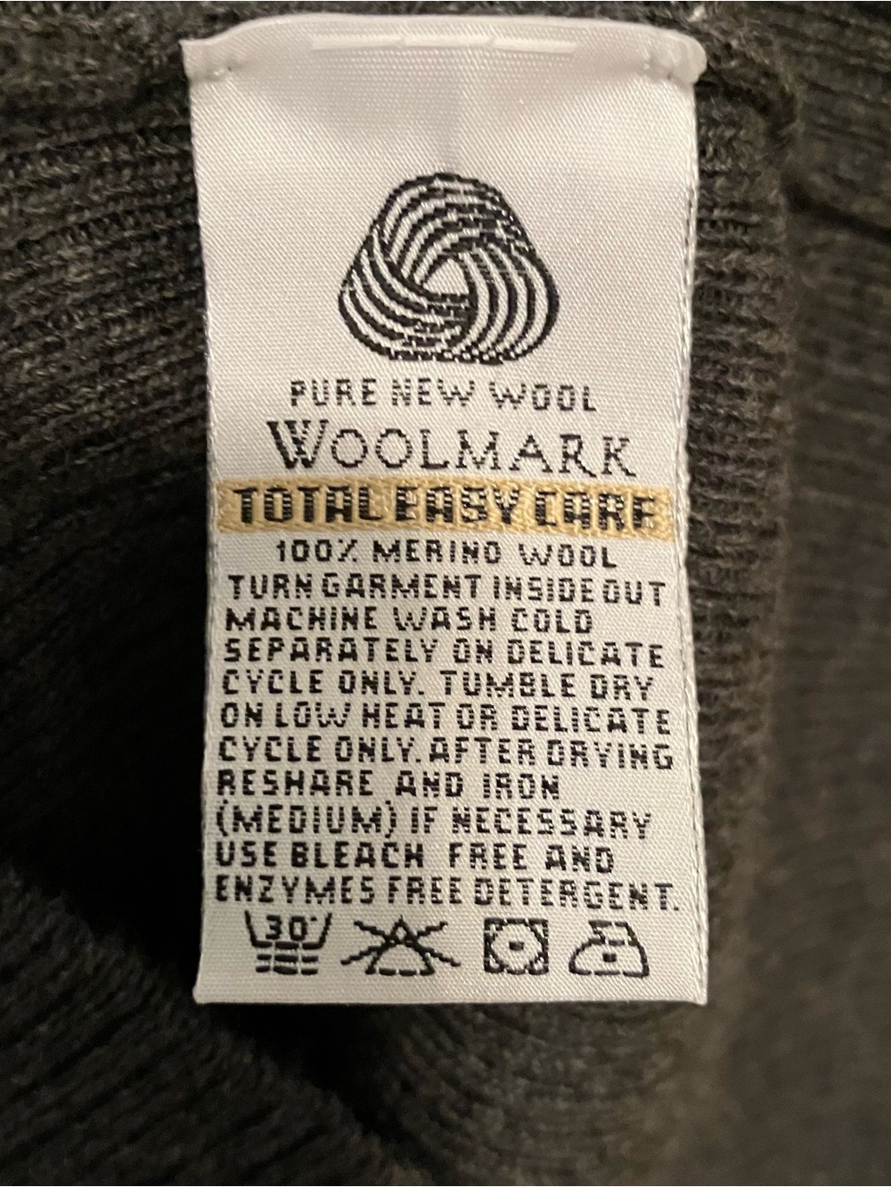 VTG New Talbots L Wool Gray Sweater Vest Tank Button Front Old Money Preppy - Picture 6 of 7